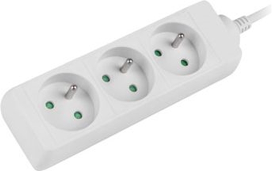 Изображение Lanberg Steckdosenleisten 3M 3X 230V PL VOLLKUPFERKABEL WEIS