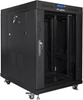 Изображение Szafa instalacyjna rack stojąca 19 15U 600x800 czarna, drzwi szklane lcd (flat pack)