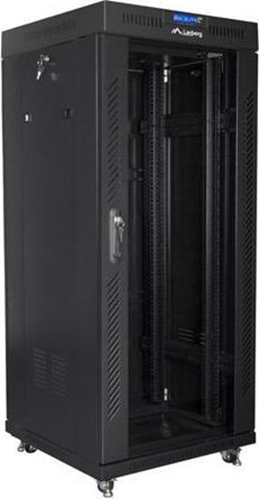 Picture of Lanberg RACKMOUNT 19" 27U 600X600 SCHWARZ LANBERG GLAS TÜR (