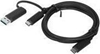 Picture of Lenovo 4X90U90618 USB cable 1 m USB 3.2 Gen 1 (3.1 Gen 1) USB A/USB C USB C Black