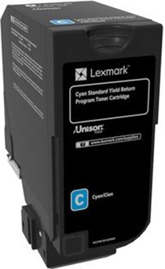 Picture of Lexmark 74C2SC0 toner cartridge 1 pc(s) Original Cyan