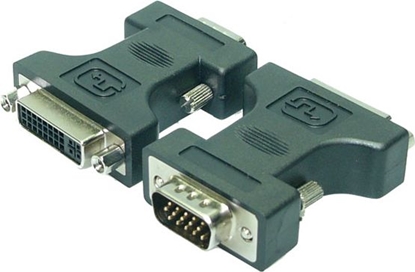 Attēls no Adapter AV LogiLink DVI-I - D-Sub (VGA) czarny (AD0002)