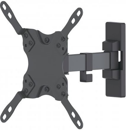 Picture of Manhattan TV & Monitor Mount, Wall, Tilt and Swivel, 1 screen, Screen Sizes: 13-42", Black, VESA 75x75 to 200x200mm, Max 20kg, Swivel with 2 pivots, Lifetime Warranty