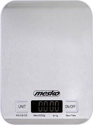 Attēls no Mesko | Kitchen scale | MS 3169 white | Maximum weight (capacity) 5 kg | Graduation 1 g | Display type | Inox/White