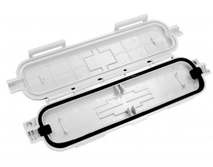 Изображение Mini izmēra Optisko kabeļu uzmava (mufta) adapterim SC simplex/LC duplex, 160x45x14mm