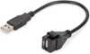 Изображение DIGITUS Keystone Modul USB  2.0  USB   -> USB   Bu/St 16cm