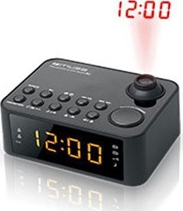 Picture of Muse Clock radio M-178P Black, 0.9 inch amber LED, with dimmer