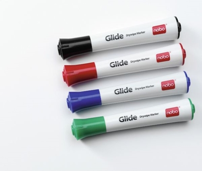 Attēls no Nobo Glide Dry wipe Markers Assorted (4)