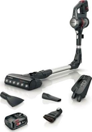 Изображение Bosch BBS712A stick vacuum/electric broom Battery Dry Bagless 0.3 L Black, Stainless steel