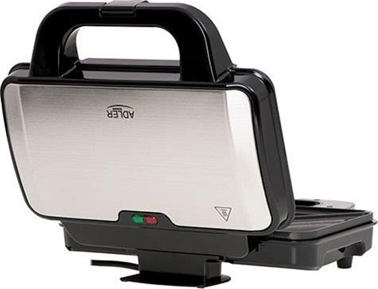 Изображение Adler Sandwich maker AD 3043 900 W, Number of plates 1, Number of pastry 2, Black