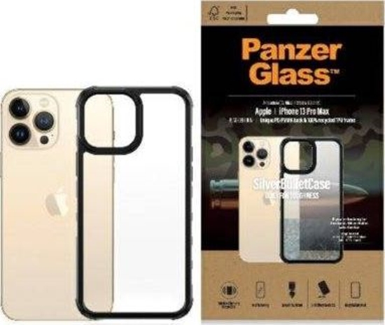 Picture of PanzerGlass PanzerGlass ClearCase iPhone 13 Pro Max 6.7" black Antibacterial Military grade SilverBullet 0320