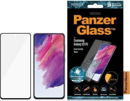 Изображение PanzerGlass Samsung, Galaxy S22 Ultra, Tempered glass, Black, Screen Protector