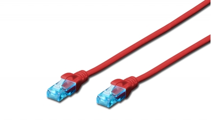 Изображение Patch cord U/UTP kat.5e PVC 2m czerwony 