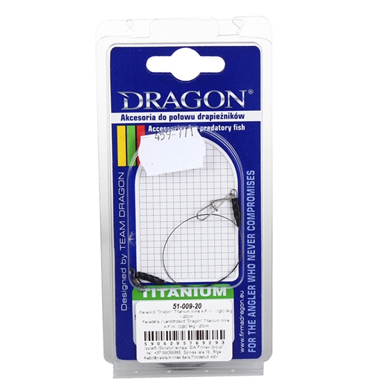 Изображение Pavadiņa Dragon Titanium Wire A.F.W. (1gb) 9kg - 20cm