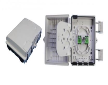 Picture of Plastmasas sadales kārba optikai, 4  šķiedras, 4 SC simplex adapteri, 210mm x174mm x 74mm