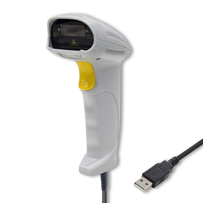 Picture of QOLTEC 50877 Laser scanner 1D USB White