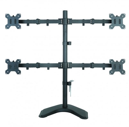 Attēls no Techly Stojak biurkowy na 4 monitory 13" - 27" (ICA-LCD 2540)