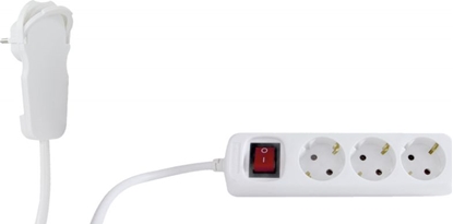 Picture of REV Multiple Socket Outlet 3-fold 5m white + switch