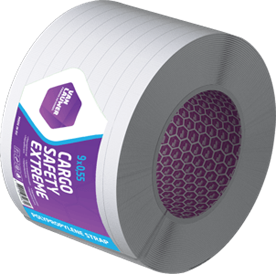 Picture of Spriegošanas lente, 12mm x 0.80mm x 1800m, balta, PP, svaram līdz 255kg