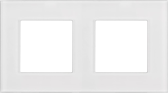 Picture of Maclean Ramka szklana Maclean MCE729W podwójna, biaa, 157x86mm