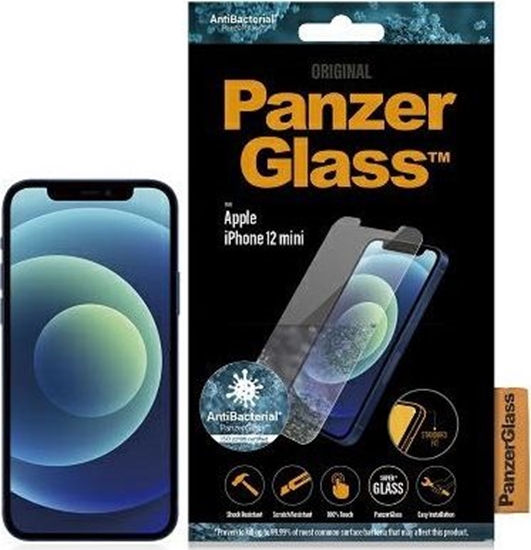 Picture of PanzerGlass | Apple | For iPhone 12 Mini | Glass | Transparent | Clear Screen Protector