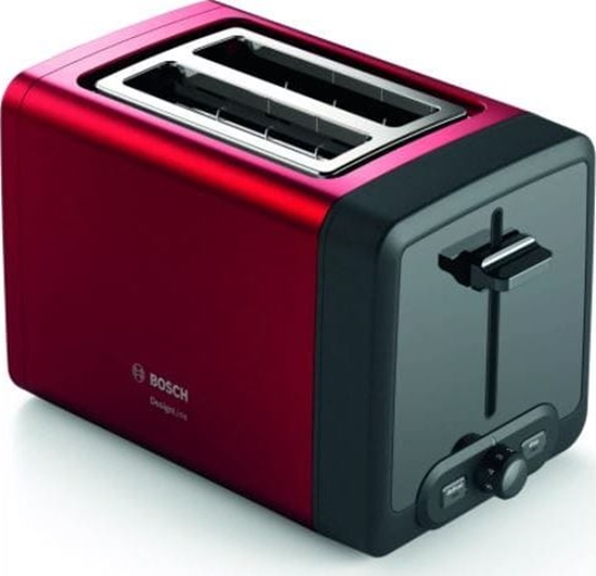Изображение Bosch TAT4P424DE toaster 2 slice(s) 970 W Black, Red
