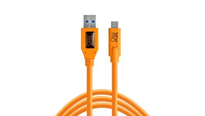 Attēls no Tether Tools USB 3.0 to USB-C 4,60m orange