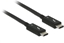Attēls no Thunderbolt™ 3 (20 Gb/s) USB-C™ kabelis M/M pasīvs 2.0 m 3 A melns, Delock