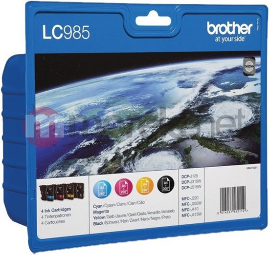 Picture of Tintes kārtridži Brother 985 komplekts Black/Cyan/Yellow/Magenta