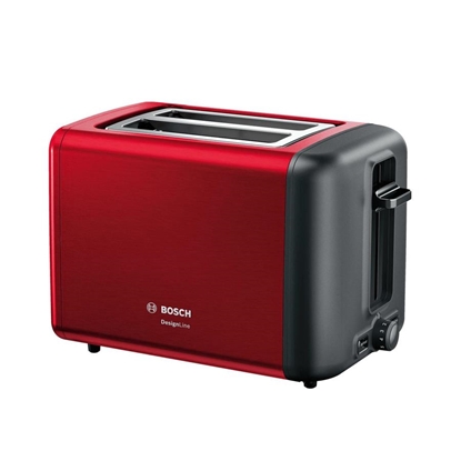 Attēls no Bosch TAT3P424 toaster 2 slice(s) 970 W Black, Red