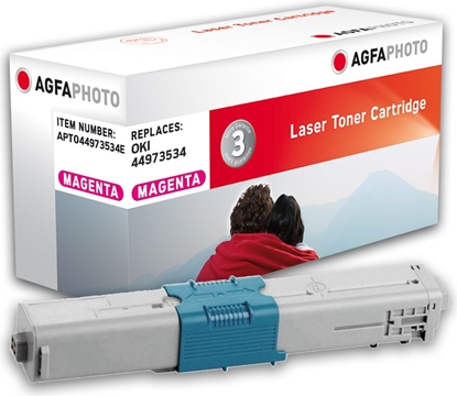 Picture of Toner AgfaPhoto APTO44973534E Magenta Zamiennik 44973534 (APTO44973534E)