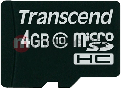 Attēls no Transcend microSDHC          4GB Class 10