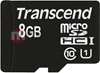 Picture of Transcend microSDHC          8GB Class 10 UHS-I 400x + SD Adapter