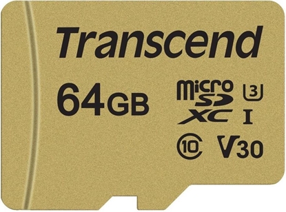 Picture of TRANSCEND 64GB UHS-I U1 microSD with