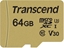 Picture of TRANSCEND 64GB UHS-I U1 microSD with