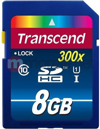 Picture of Transcend SDHC               8GB Class 10 UHS-I 400x Premium