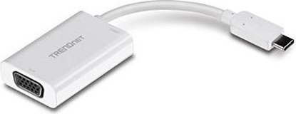 Attēls no Adapter USB TRENDnet USB-C - VGA Biały  (TUC-VGA2)