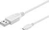 Picture of Kabel USB MicroConnect USB-A - microUSB 1 m Biały (USBABMICRO1W)