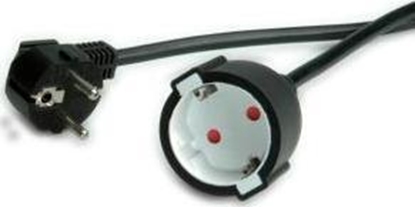 Picture of Value Extension Cable with 3P. German connectors, AC 230V, black, 3 m