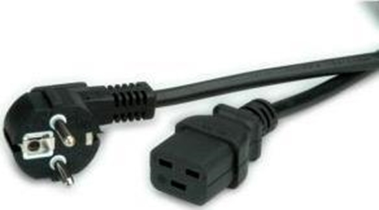 Picture of VALUE Power Cord Schuko, IEC320 - C19 16A, black, 3.0 m