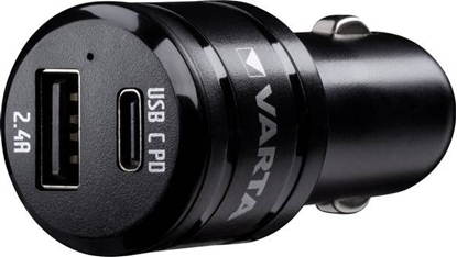 Picture of Varta Car Charger Dual USB Fast Type C PD & USB A