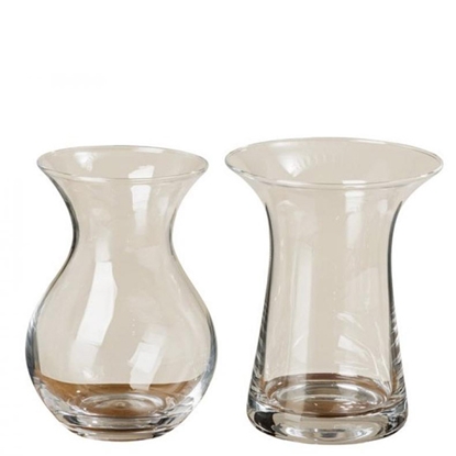 Attēls no Vāze Goa h20cm caurspīdīga stikla 2-veidi