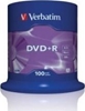 Picture of 1x100 Verbatim DVD+R 4,7GB 16x Speed, matt silver