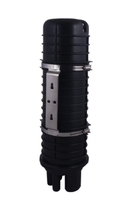 Picture of Vertikāla DOMO tipa Optisko kabeļu uzmava (mufta) 288 optiskajām šķiedrām/ heat schrink 6 ports