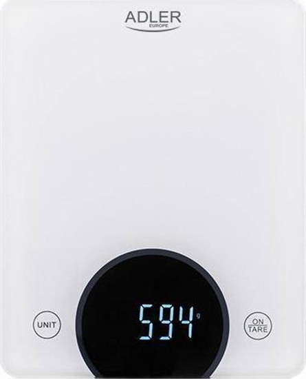 Picture of Adler | Kitchen Scale | AD 3173w | Maximum weight (capacity) 10 kg | Graduation 1 g | Display type LED | White