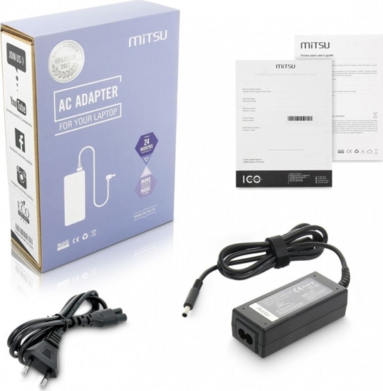 Изображение Zasilacz do laptopa Mitsu 45 W, 3 mm, 2.3 A, 19.5 V (ZM/DEL195231C)