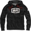 Picture of 100% Bluza mska Syndicate Hooded Zip Sweatshirt Black Heather White r. M