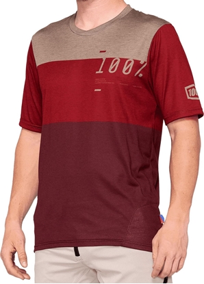 Attēls no 100% Koszulka mska Airmatic Jersey brick dark red r. L