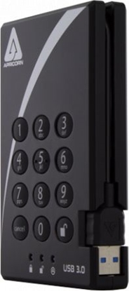 Attēls no Dysk zewntrzny HDD Apricorn Aegis Padlock 1TB Czarny (A25-3PL256-1000)