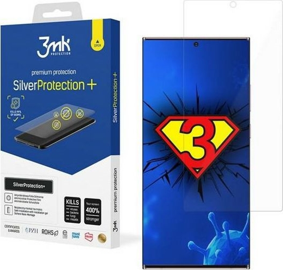 Изображение 3MK 3MK Silver Protect+ Sam N986 Note 20 Ultra, Folia Antymikrobowa montowana na mokro